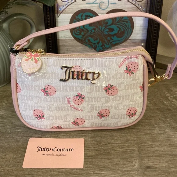 Juicy Couture Angel Crystal/Pink Diamond Berry Sweet Convertible Wristlet - Picture 10 of 13